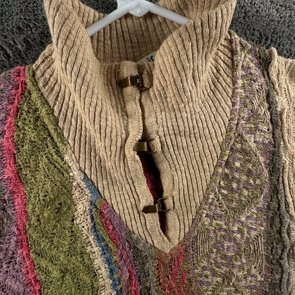 COOGI Classic Authentic Women Sweater Knit Linen Cotton Medium Colorful Multi - Picture 6 of 16